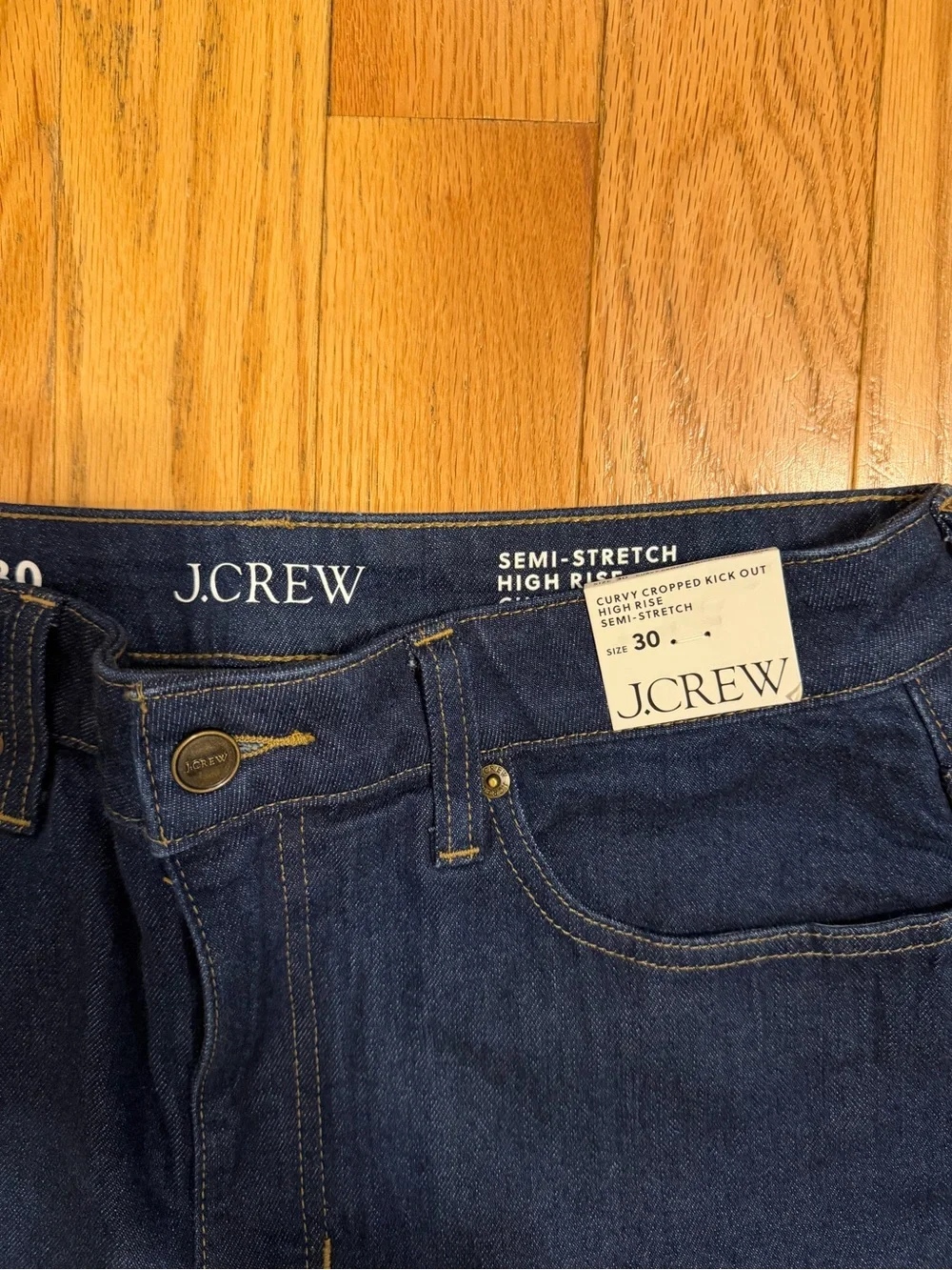 NWT J. Crew Charley kickout cropped jean